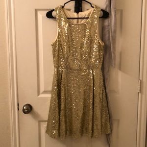 Gold sequin dance/party dress